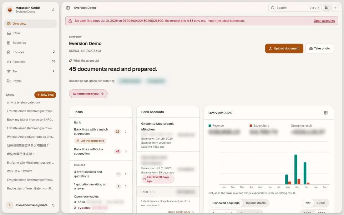 Private mode on: amounts are blurred