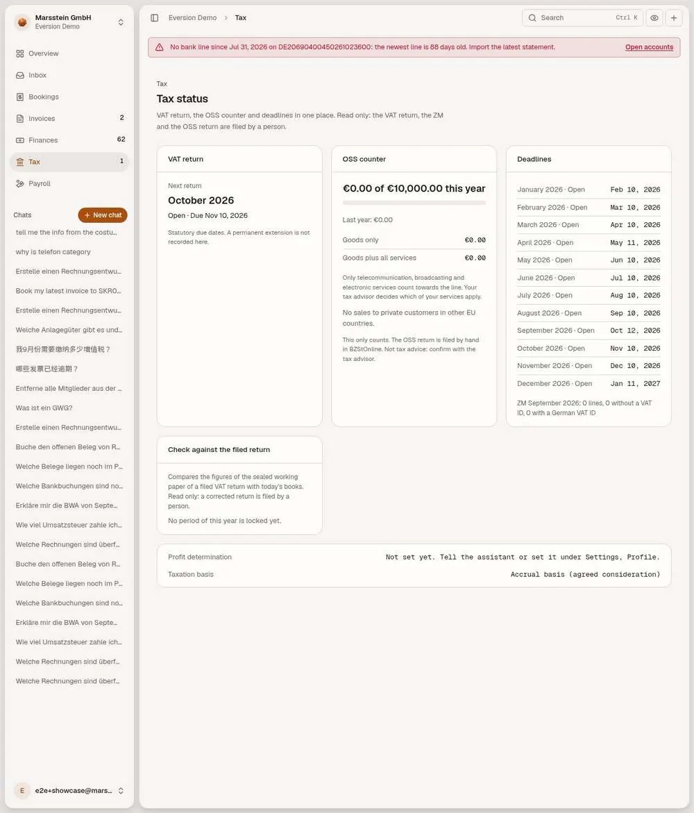 VAT return, OSS counter, deadlines